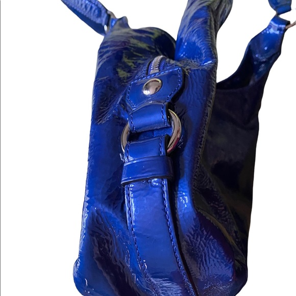 Coach Cobalt Blue Patent Leather Handbag - Picture 6 of 6